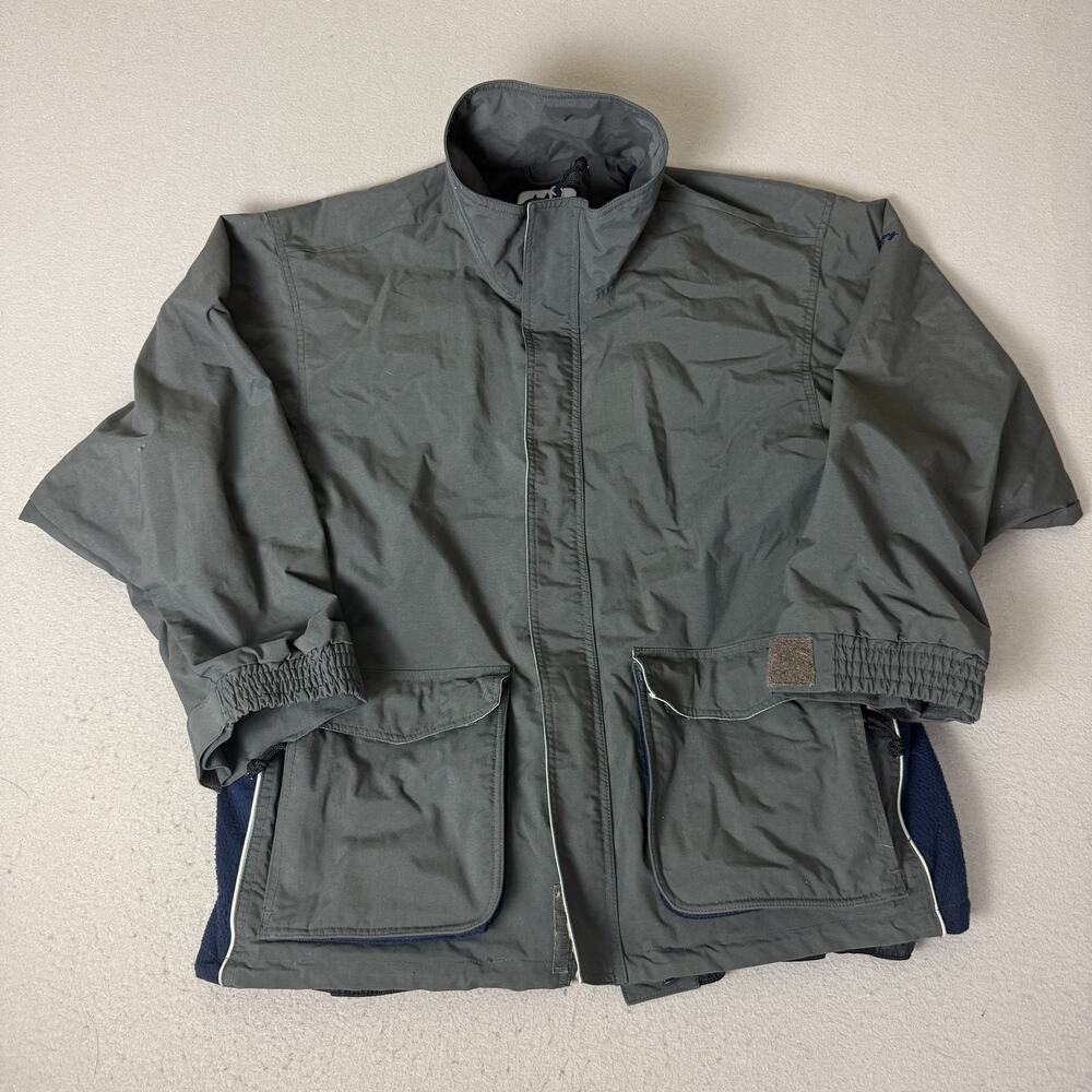 Billabong USA Mens M Gray Blue Ski Snowboard Jacket Nylon Y2K Winter Coat